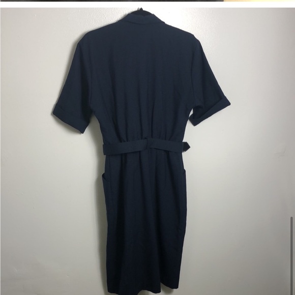 Vintage Double Breasted Military-like Midi Dress - Picture 6 of 6